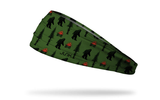 Green tree print headband