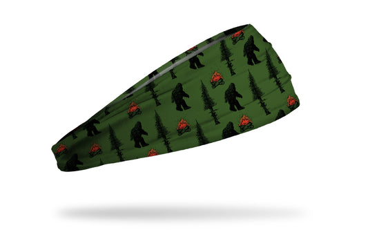 Green tree print headband