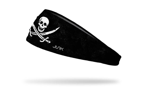 Black skull print headband