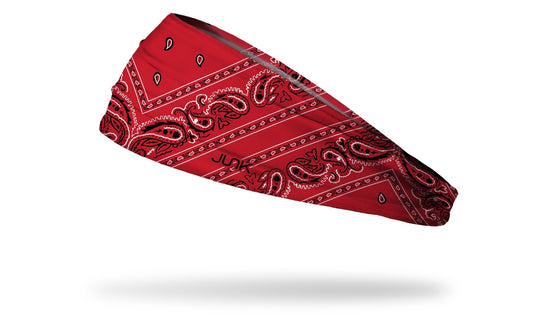 Red printed headband