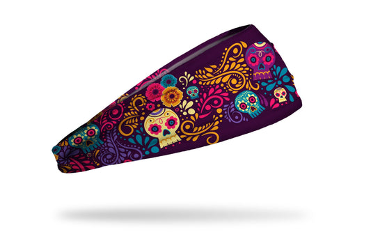 Colorful skull headband